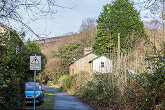 
Rhymney Cottages, Taffs Well, Rhymney Railway, January 2016