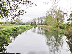 
Stroudwater Canal looking East at Saul Junction, April 2024