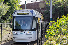 
Tram 207 at Cinderhill, Nottingham, June 2014