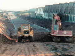 The Alfa-Laval factory, Llandowlais Street, Oakfield, c1970, © Photo courtesy of 'Cwmbran Info'