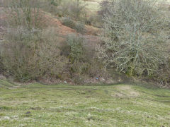 
Henllys Colliery, the site and ruins of Tip Terrace, February 2012