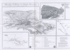 Henllys Colliery information board near Dorallt Inn, 2007