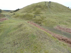 
Henllys Colliery, limekiln or level next to incline below tips, February 2012