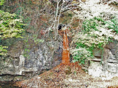 Henllys Colliery quarry drainage level, November 2007