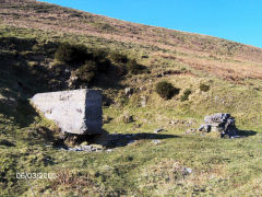 
Henllys Colliery, the site of the upcast engine house, March 2005