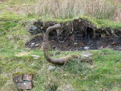 Henllys Colliery upcast shaft ironmongery and first foundations, February 2012