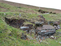 Henllys Colliery upcast shaft foundations, February 2012