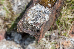 Henllys Colliery upcast shaft old rail, May 2016