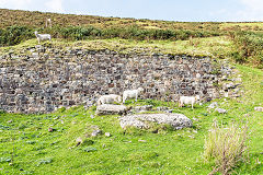 A panorama of the Upcast Shaft site, September 2016