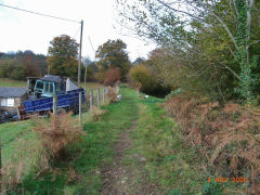 Henllys Incline, upper incline from the bridge over Llywarch Lane, November 2007