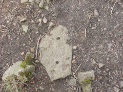 
Henllys Incline, What appears to be a stone sleeper, February 2012