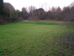 The test claypit beside Ty Coch, Oakfield, December 2008