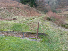 
Paintball channel and control, Blaen Bran, January 2012