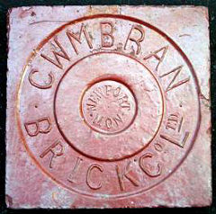 
A floor tile from Cwmbran brickworks © photo courtesy of Lawrence Skuse