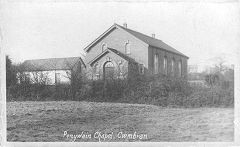 
Pen-y-wain chapel and the hall