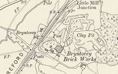 Little Mill brickworks, 1899, © Crown Copyright reserved