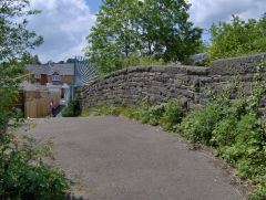 
Bridge over the GWR (NAHR) at the North of Panteg steelworks, May 2009