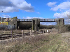 Panteg Station GWR (NAHR)and footbridge, February 2005