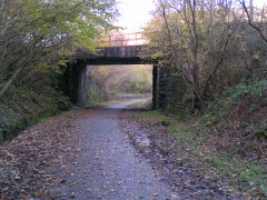 
Cwmffrwdoer Halt on the high-level line from the South, November 2008