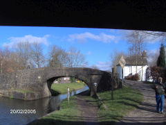 
Canal tollhouse at Pontymoile basin, February 2005