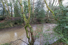 Pontypool Park, the three leats or tunnels, December 2017