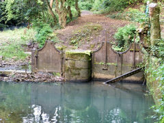 
Trosnant weir, Pontypool, August 2011