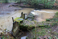 Trosnant weir, Pontypool, December 2017
