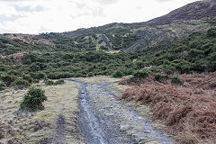 Eastern level tramway, Cwm Lickey, February 2015