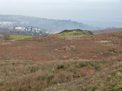 Cwm Lickey Colliery tips, January 2012