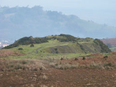 Cwm Lickey Colliery tips, January 2012