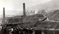 
Blaendare ironworks in the foreground with the brickworks in the background
