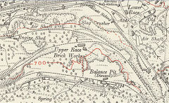 Lower Race Brickworks, 1916 © Crown Copyright reserved