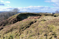 Cefn Crib Colliery incline top, January 2011