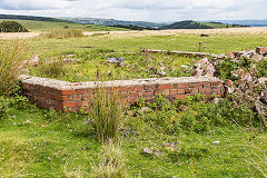 Cefn Crib ruins, The octagonal building, September 2015
