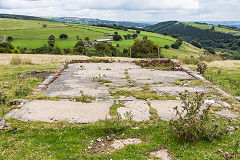 Cefn Crib ruins, The rectangular building, September 2015