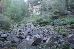Glyn Quarry centre face, October 2010