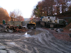 
Black Barn Colliery at work, Pant-y-Gasseg, November 2008