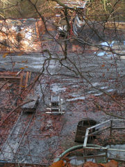 
Black Barn Colliery at work, Pant-y-Gasseg, November 2008