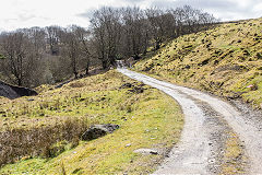 Blaen-y-Cwm Railroad, approaching Tyr Ysgubor Ddu,<br>March 2015