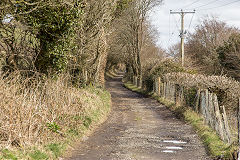 
Blaen-y-Cwm Railroad on the way to Woodland Cottage,<br>March 2015