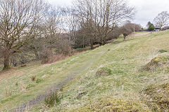 
Formation near 'Pen Tranch' farm but there's nothing to show that the tramway came this far, March 2015