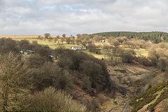 
Ty Gwyn barn and Blaen-y-Cwm Railroad, Pant-y-Gasseg, March 2015