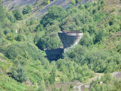 
Blaenserchan Colliery washery from the head of the valley, July 2011