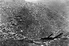 Graig Ddu landslip, 1947, © Photo courtesy of Risca Museum