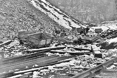 Graig Ddu landslip, 1947, © Photo courtesy of Risca Museum