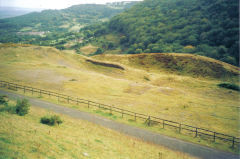 
Llanerch Colliery from the old Memorial, Cwm-nant-ddu, September 2005