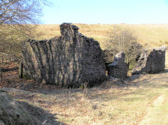 
A barn beside the tips and bins, Penrhiwfid Quarry ,Cwm-nant-ddu, February 2010