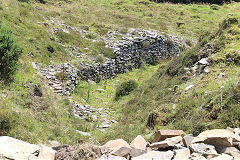 
Pen-rhiw-fid Quarry tramway to the tips, Cwm-nant-ddu, July 2020