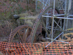 Beam Engine reduction gear, Glyn Pits, November 2005