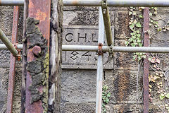 
The 1845 Beam Engine 'CHL 1845' headstone, Glyn Pits, March 2015